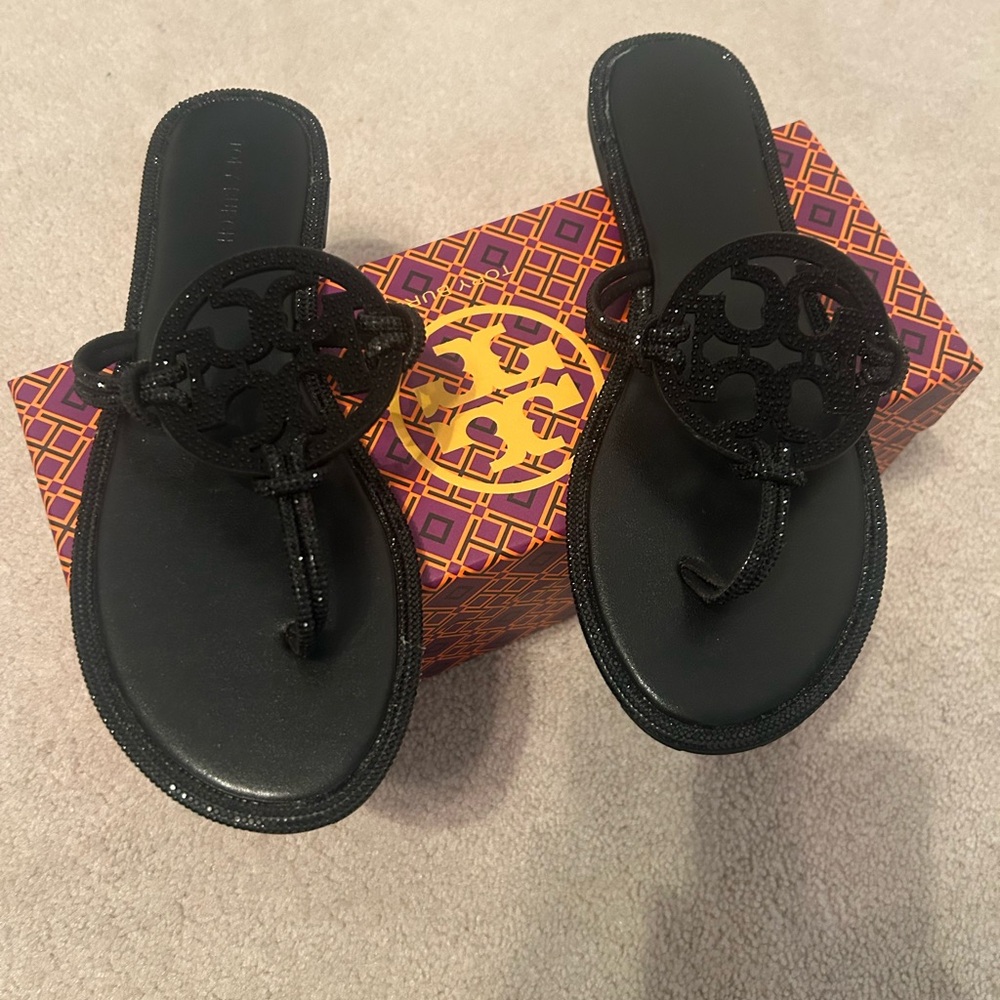 Tory Burch The Miller Pave Knotted Sandal.